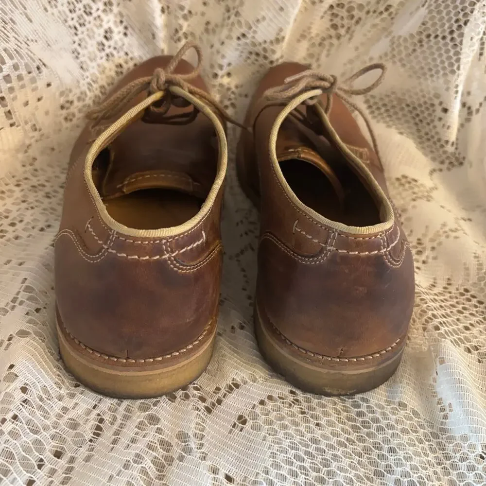 Johnston & Murphy 1850 Men's US 11 M Tan Leather & Memory Foam Oxford Shoes